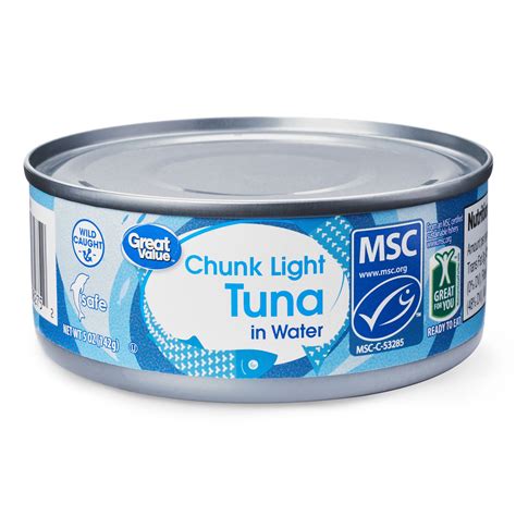 Great Value Chunk Light Tuna in Water, 5 oz - Walmart.com