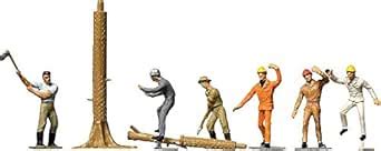 Faller 151041 Lumberjacks 6/HO Scale Figure Set : Amazon.in: Toys & Games