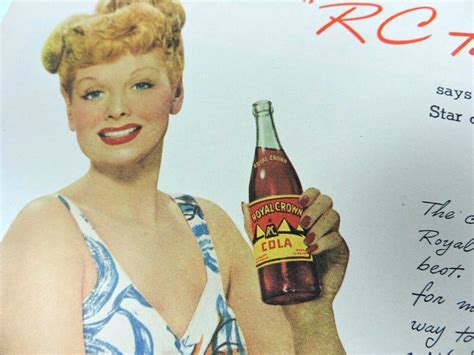 Lucille Ball Rc Royal Crown Cola Vintage 1946 AD | Ubuy India