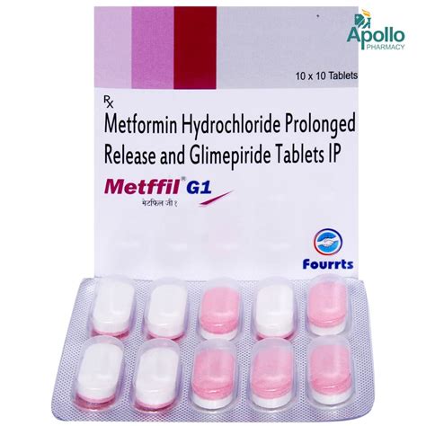 Metffil G1 Tablet 10's Price, Uses, Side Effects, Composition - Apollo ...