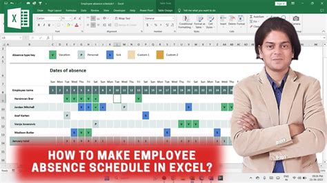 Image result for Employee Absence Schedule Excel Tutorial