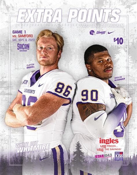 2023 Western Carolina Football - Digital 'Extra Points' Game Day ...