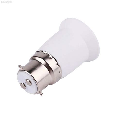 BF03 Double Socket Base B22 Convert to E27 Lamp Holder Adapter White ...