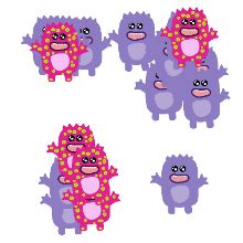 Code.org Sprite Lab Tutorial 的图像结果