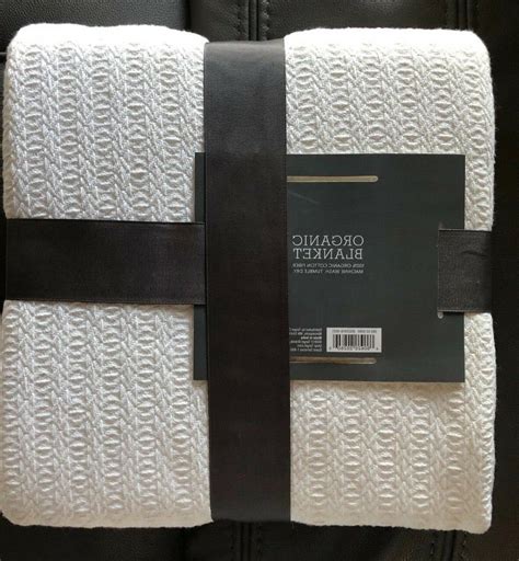 Threshold Organic Blanket 100% Organic Cotton Fiber,Lightweight Full/Queen