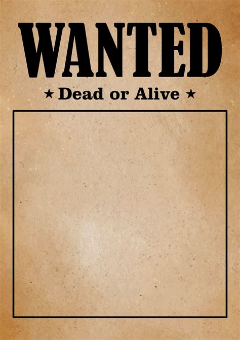 Wanted Poster Photoshop Template