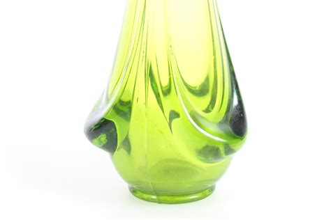 Green Swung Glass Vase at Louise Mcmakin blog