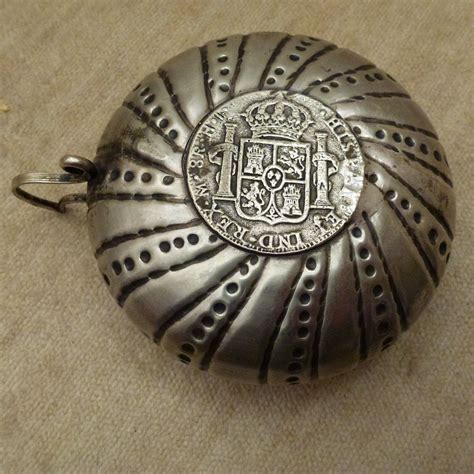 1805 Carolus IIII Spanish Coin Alpaca silver Tastevin Porringer Cup ...