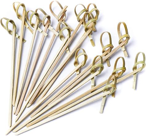 Amazon.com: PartyWoo Bamboo Cocktail Picks, 300 Counts 4.1 inch Bamboo ...