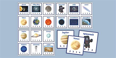 Space Syllables Clip Cards - Twinkl English