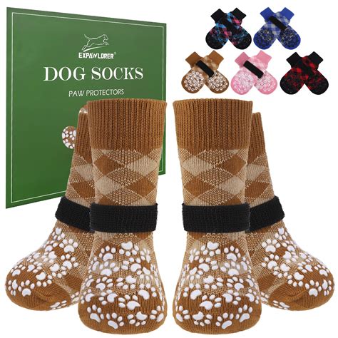EXPAWLORER Dog Socks for Hot Pavement to Prevent Licking Paws, Anti ...