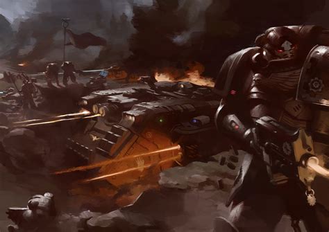 Iron Hands - Art by Stefano Villa - 40K Gallery