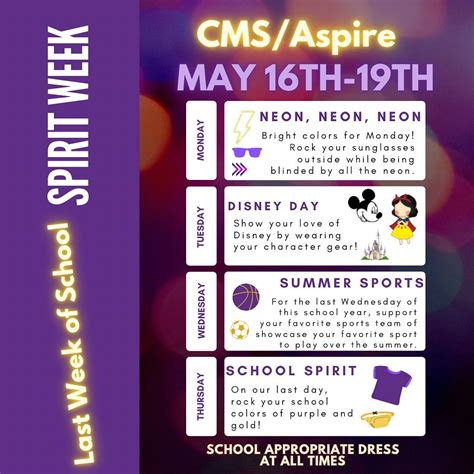 Connolly Middle School | Show your school spirit for the last week of ...