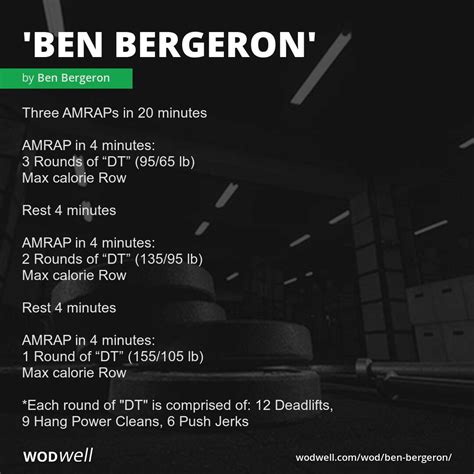 "Ben Bergeron" Workout, Morning Chalk Up Workout of the Week | WODwell