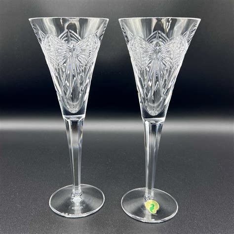 Waterford Crystal Champagne Flutes, the Millennium Collection Yr2000 ...