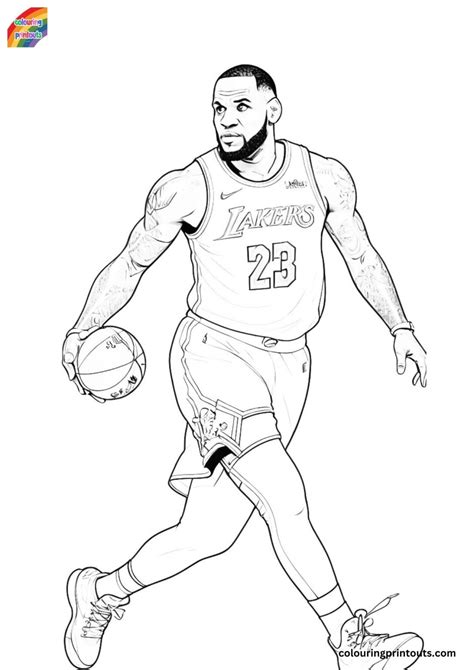 Lebron James Coloring Pages (Download Free PDF)