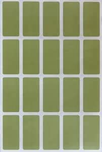 Royal Green Identification Labels Rectangular Sticker 1.57 inch x 0.75 ...
