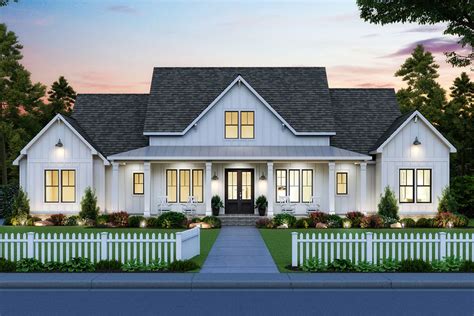Modern Farmhouse House Plans | 1 & 2 Story Designs