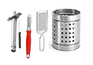 BLUE WONDER Steel Gas Lighter Knife with Peeler,Cheese Grater and ...