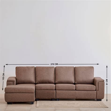 Buy Signature Nxt Arden Fabric 3-Seater Sectional Sofa with Left Chaise ...