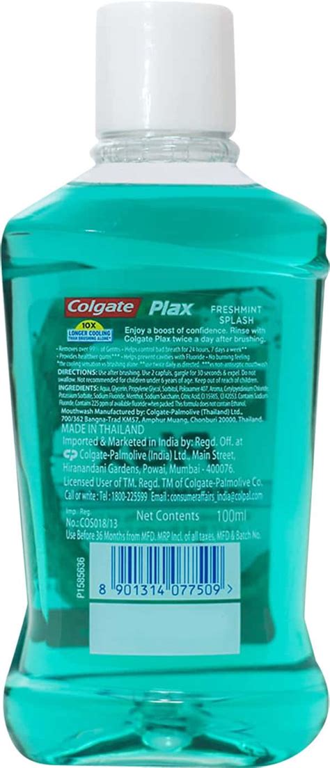 Buy COLGATE PLAX FRESH MINT M/WASH 250ML Online & Get Upto 60% OFF at ...