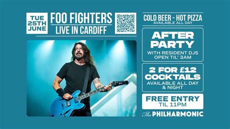 Foo Fighters Afterparty @ The Philharmonic, 76-77 St Marys Street, Cf10 ...