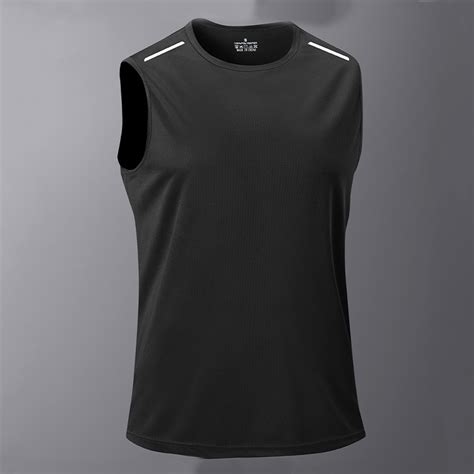 YLSDY Mens Athletic Tank Top Workout Sleeveless Gym Wicking Cut Off ...