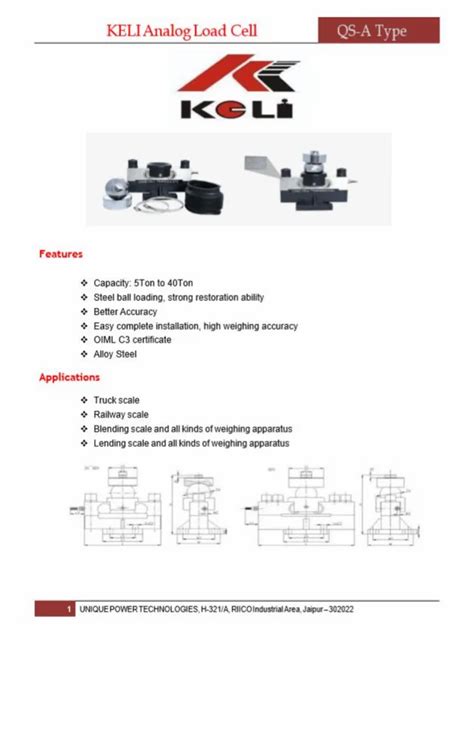 Load Cell - Keli Weighbridge Cup Ball Load Cell Analog Manufacturer ...