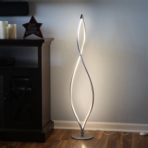 Brightech Twist LED Floor Lamp - Modern Decorative Light Fixture