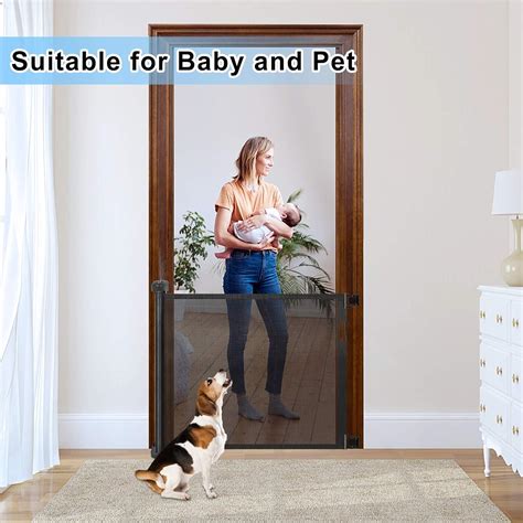 Buy Retractable Baby Gate for Stairs, PRObebi Retractable Dog Gate 34 ...