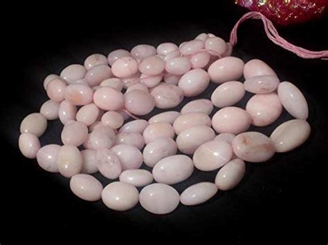 LOVEKUSH Full 17 Inches Strand. - 335 CTW Genuine Peruvian Pink Opal ...