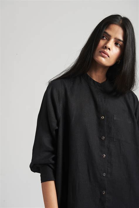 Kohl Linen Shirt Dress – Saphed