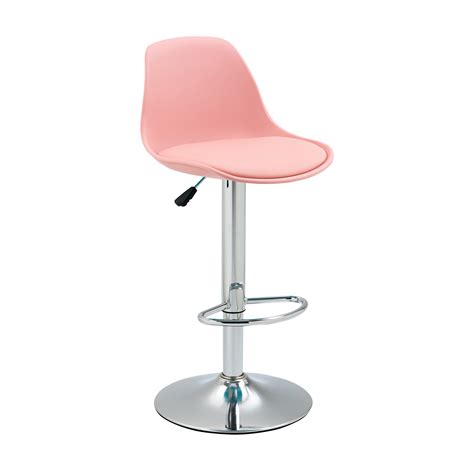 Deakin Bar Chair (Pink/Silver) | Furniture & Home Décor | FortyTwo