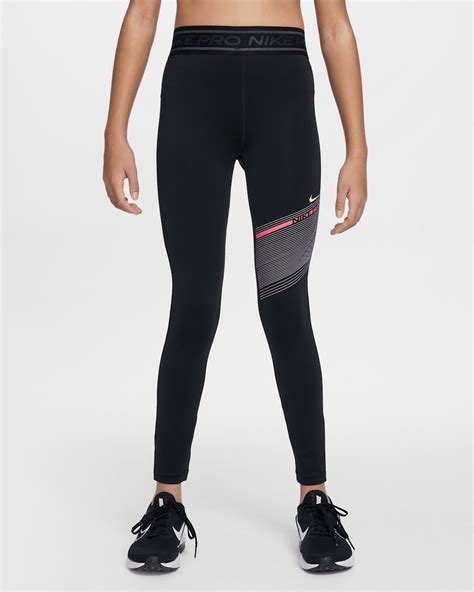 Nike Pro Girls' Dri-FIT Mid-Rise Leggings. Nike IN