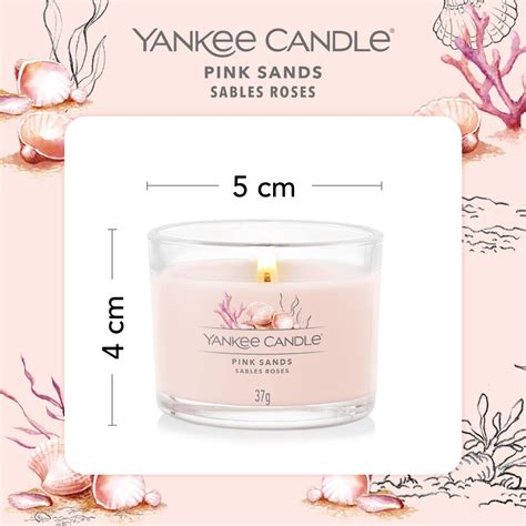 Buy Yankee Candle Filled Votive Scented Candles - Pink Sands (3 Pack ...