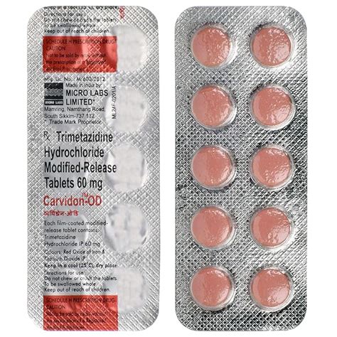 Carvidon-OD - Strip of 10 Tablets : Amazon.in: Health & Personal Care