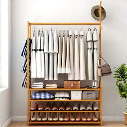 Flipkart Perfect Homes Studio Bamboo Garment Clothes Rack Coat Stand ...
