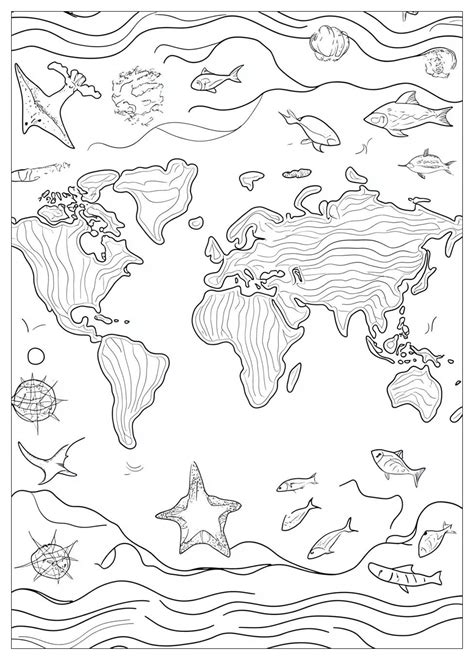 Image of the World Animated for Coloring 的图像结果