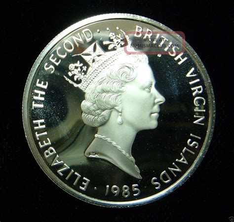 British Virgin Islands 1985 20 Dollars Coin. 925 Silver Proof Teapot