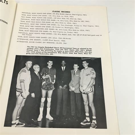 December 26 1962 NCAA Utah State vs UCLA Basketball Classic Official ...