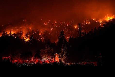 Photos show Bridge, Airport and Line wildfires raging in Southern ...