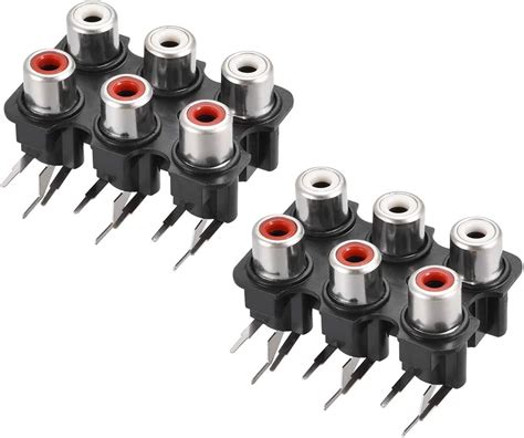 uxcell AV Concentric Outlet 6 RCA Female Jack India | Ubuy