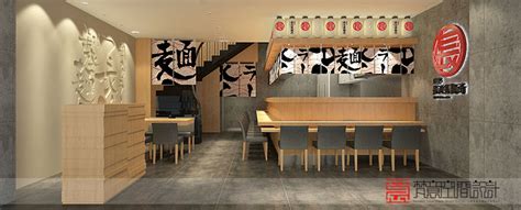 100平米日式拉面馆装修实景 | 千伊拉面-餐饮装修-尚泰装饰设计