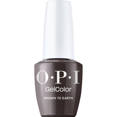 Amazon.com: OPI GelColor Brown to Earth | Opaque Dark Brown Crème LED ...