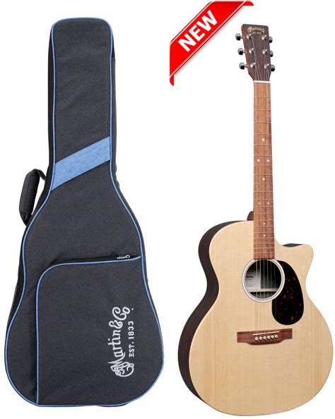 Martin Guitar X Series GPC-X2E Acoustic-Electric Guitar with Gig Bag ...