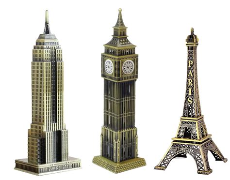 Lilone Metal Combo Showpieces for Home Decor of Famous Landmark ...