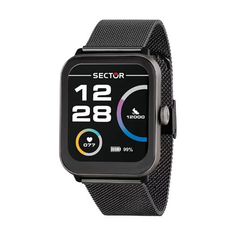 Orologio smartwatch Sector acciaio mesh nero R3251303001 - JOY Gioielli