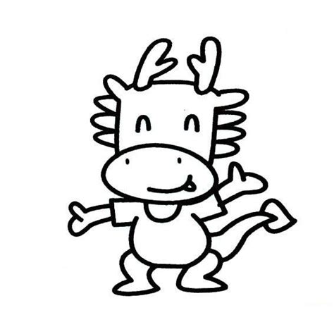 龙的简笔画（卡通）_动物简笔画_ertongzy.com