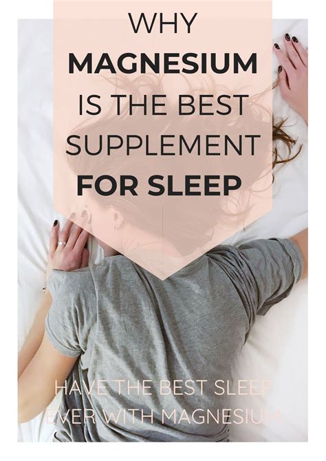 Magnesium sleep – Artofit