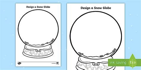 Design a Snow Globe Activity - Snow Globe Template